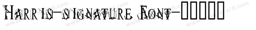 Harris-signature Font字体转换